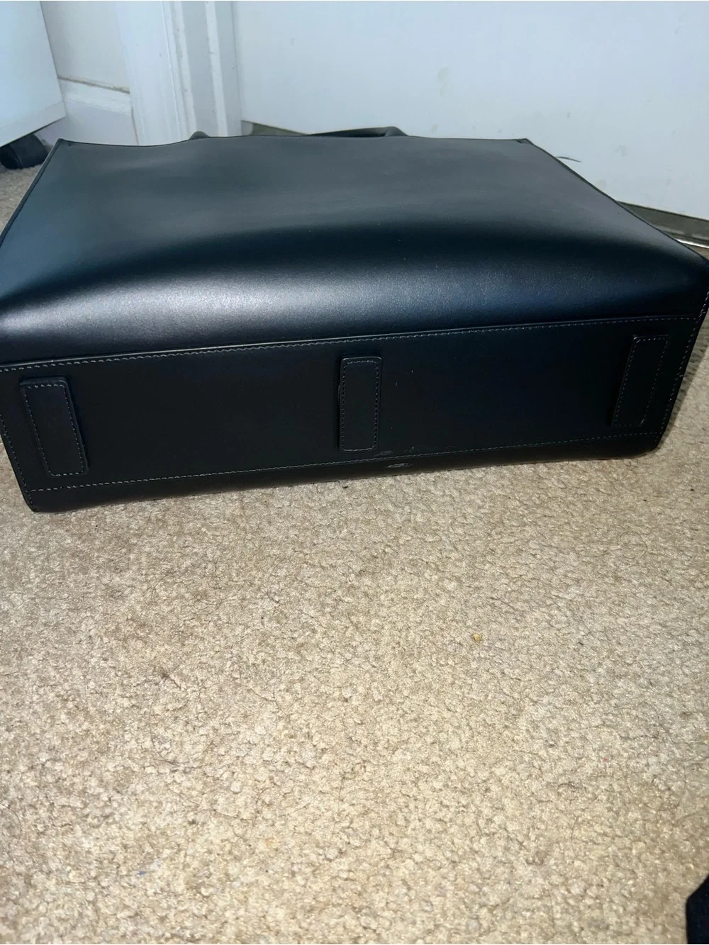 Dolce & Gabbana Black Leather DG Embossed Tote